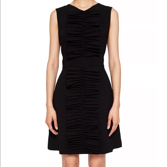 NWOT Ted Baker Swanste Ruffle Tunic A-Line Dress, Black - Picture 4 of 16